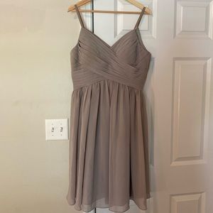 Azazie “Sonia” Silver Bridesmaid Dress